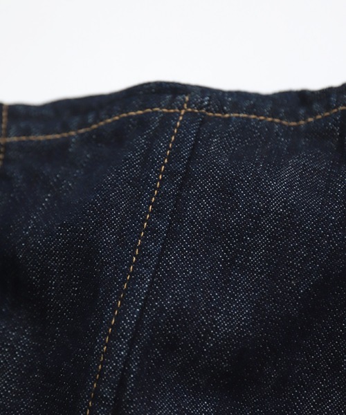 D.M.G.（ドミンゴ）の「[D.M.G / ディーエムジー] 10ozムラ糸デニム アーモンドジャケット（デニムジャケット・レディース・ワンウォッシュ・3/2）」の3枚目の写真