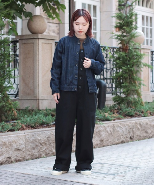 D.M.G.（ドミンゴ）の「[D.M.G / ディーエムジー] 10ozムラ糸デニム アーモンドジャケット（デニムジャケット・レディース・ワンウォッシュ・3/2）」の13枚目の写真