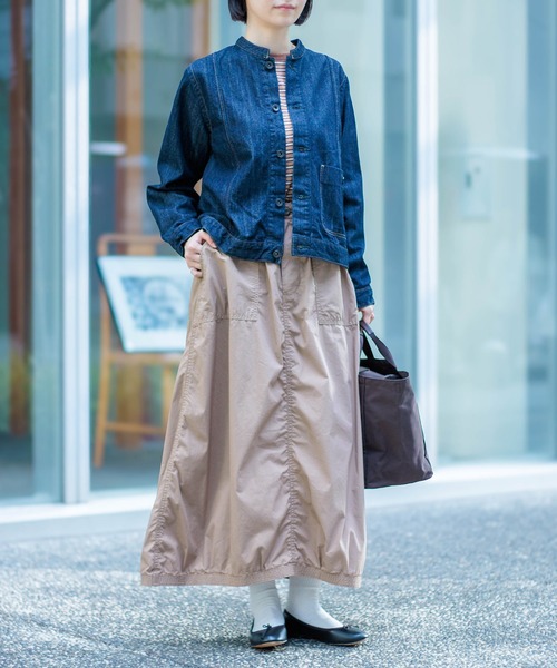 D.M.G.（ドミンゴ）の「[D.M.G / ディーエムジー] 10ozムラ糸デニム アーモンドジャケット（デニムジャケット・レディース・ワンウォッシュ・3/2）」の21枚目の写真