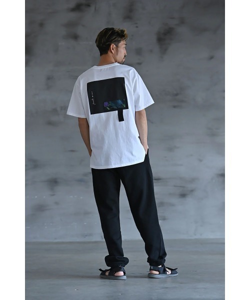 funda mine（ファンダマイン）の「[日本製]【接触冷感・速乾・蒸れ防止】ARTボックスTシャツ（Tシャツ/カットソー・レディース・ブラック/ホワイト・02/01）」の9枚目の写真