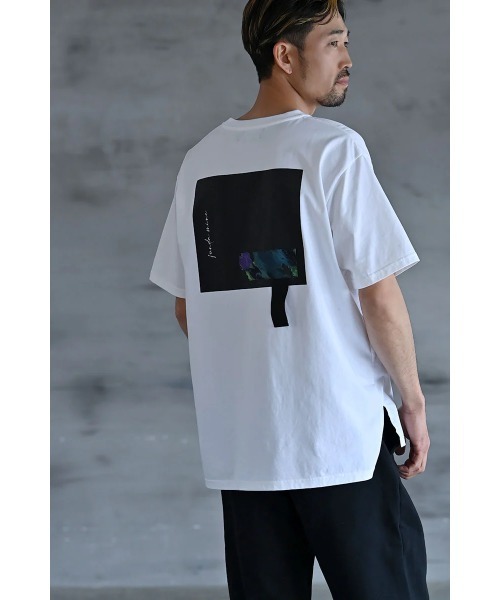 funda mine（ファンダマイン）の「[日本製]【接触冷感・速乾・蒸れ防止】ARTボックスTシャツ（Tシャツ/カットソー・レディース・ブラック/ホワイト・02/01）」の12枚目の写真