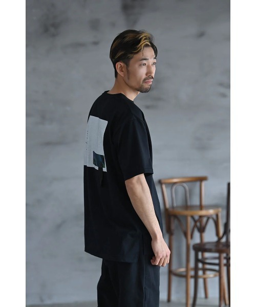 funda mine（ファンダマイン）の「[日本製]【接触冷感・速乾・蒸れ防止】ARTボックスTシャツ（Tシャツ/カットソー・レディース・ブラック/ホワイト・02/01）」の18枚目の写真