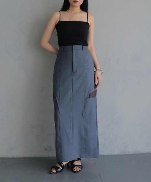 &g'aime（アンジェム）の「【＆g'aime】カップ付きキャミソール　Padded Camisole（キャミソール・レディース・ブラック/チャコールグレー・FREE）」の5枚目の写真