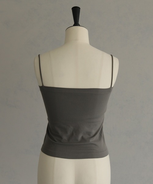 &g'aime（アンジェム）の「【＆g'aime】カップ付きキャミソール　Padded Camisole（キャミソール・レディース・ブラック/チャコールグレー・FREE）」の11枚目の写真