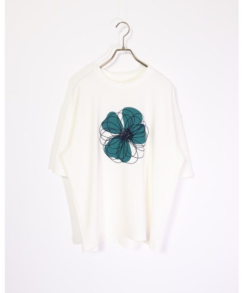 ATELANE(アテレーン)の「ATELANE/梨地 刺繍 クルーTEE(Tシャツ/カットソー・メンズ・グリーン/ブラック系その他/ブラック/サックスブルー/ホワイト系その他/ホワイト・LARGE/MEDIUM)」の2枚目の写真