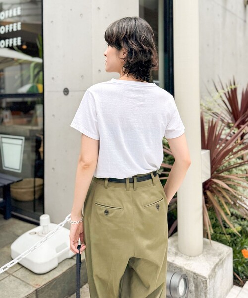 NOLLEY’S(ノーリーズ)の「【MAQWEL/マクウェル】MARUDOハーフスリーブTee(Tシャツ/カットソー・レディース・ブラック/グレー/ホワイト/ボルドー・FREE)」の14枚目の写真