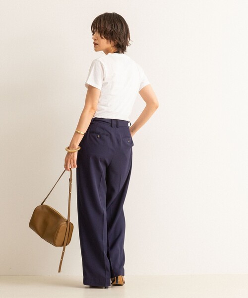 NOLLEY’S(ノーリーズ)の「【MAQWEL/マクウェル】MARUDOハーフスリーブTee(Tシャツ/カットソー・レディース・ブラック/グレー/ホワイト/ボルドー・FREE)」の18枚目の写真