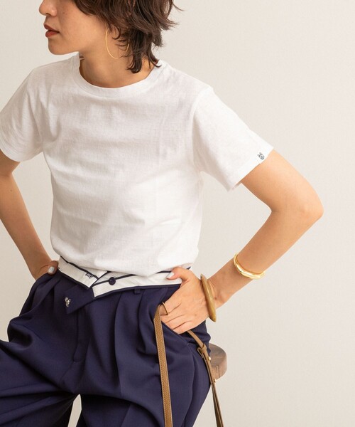 NOLLEY’S(ノーリーズ)の「【MAQWEL/マクウェル】MARUDOハーフスリーブTee(Tシャツ/カットソー・レディース・ブラック/グレー/ホワイト/ボルドー・FREE)」の22枚目の写真