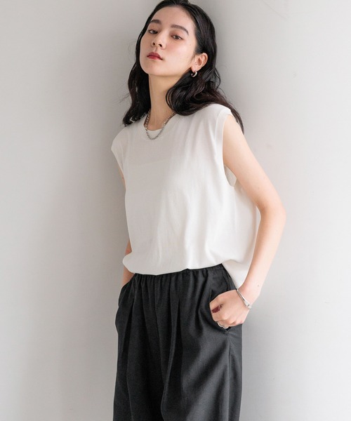 LOWRYS FARM(ローリーズファーム)の「ICEWEニットノースリ 497188(ニット/セーター・レディース・ブルー/ホワイト/ブラウン・FREE)」の2枚目の写真