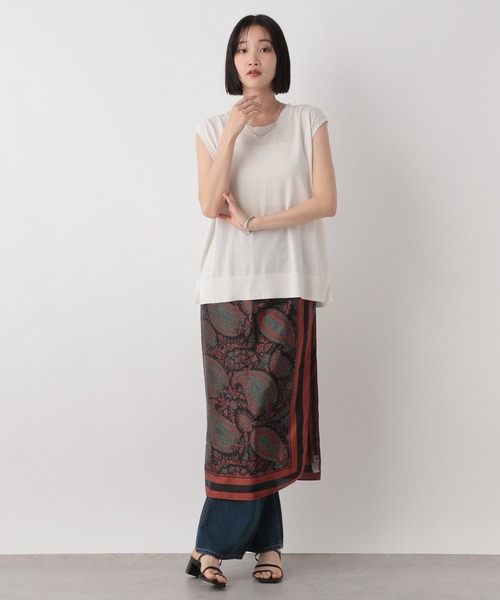 LOWRYS FARM(ローリーズファーム)の「ICEWEニットノースリ 497188(ニット/セーター・レディース・ブルー/ホワイト/ブラウン・FREE)」の5枚目の写真