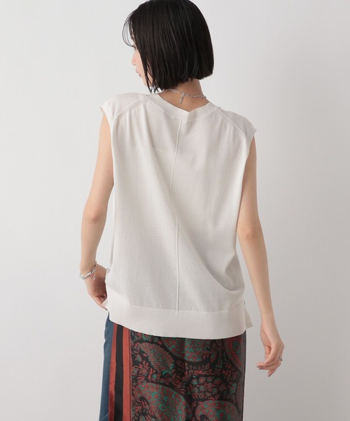 LOWRYS FARM(ローリーズファーム)の「ICEWEニットノースリ 497188(ニット/セーター・レディース・ブルー/ホワイト/ブラウン・FREE)」の9枚目の写真