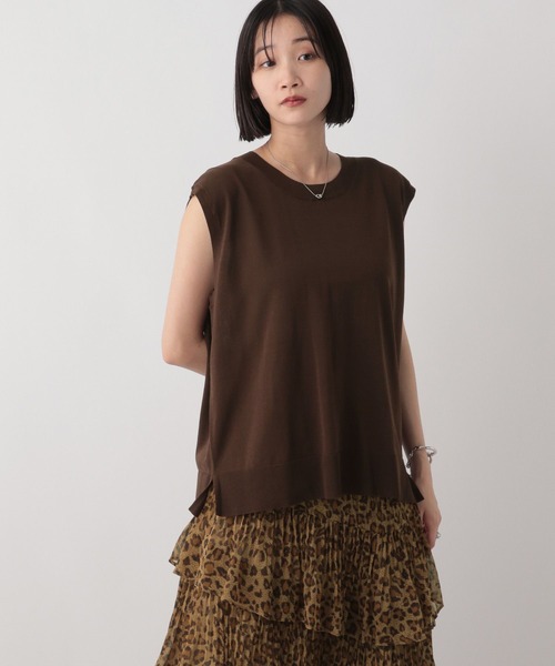 LOWRYS FARM(ローリーズファーム)の「ICEWEニットノースリ 497188(ニット/セーター・レディース・ブルー/ホワイト/ブラウン・FREE)」の12枚目の写真