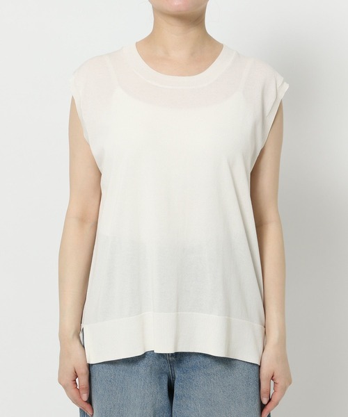 LOWRYS FARM(ローリーズファーム)の「ICEWEニットノースリ 497188(ニット/セーター・レディース・ブルー/ホワイト/ブラウン・FREE)」の13枚目の写真