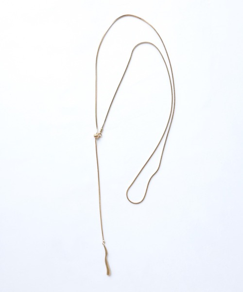 Crisp（クリスプ）の「2wayツイストドロップネックレス（ネックレス・レディース・ゴールド/シルバー・FREE）」の2枚目の写真