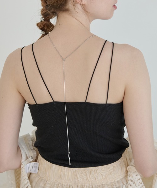 Crisp（クリスプ）の「2wayツイストドロップネックレス（ネックレス・レディース・ゴールド/シルバー・FREE）」の3枚目の写真