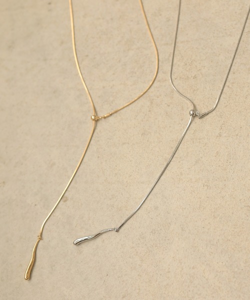 Crisp（クリスプ）の「2wayツイストドロップネックレス（ネックレス・レディース・ゴールド/シルバー・FREE）」の8枚目の写真