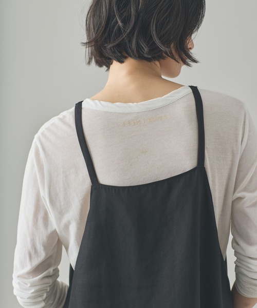 Curensology(カレンソロジー)の「Curensology(カレンソロジー)/フィブリルキャミワンピース(ワンピース・レディース・ブラック/カーキ・FREE)」の7枚目の写真