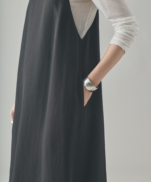 Curensology(カレンソロジー)の「Curensology(カレンソロジー)/フィブリルキャミワンピース(ワンピース・レディース・ブラック/カーキ・FREE)」の8枚目の写真