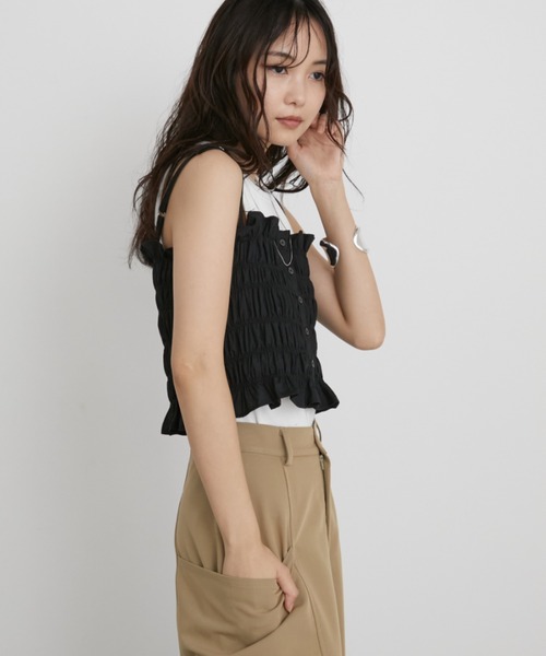 セール】シャーリングキャミビスチェ（キャミソール）｜Aunt Marie's