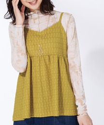 BELLUNA PLUS（ベルーナ）の「ジャカード素材バックリボンビスチェ（キャミソール）」