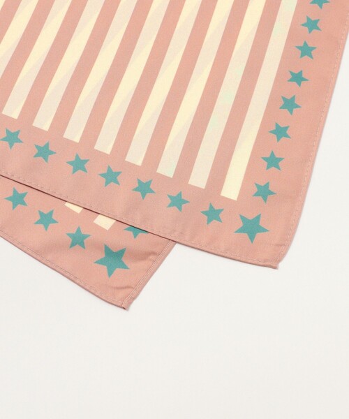 Ray BEAMS(レイビームス)の「スター スカーフ(バンダナ/スカーフ・レディース・サックスブルー/ピンク・ONE SIZE)」の5枚目の写真