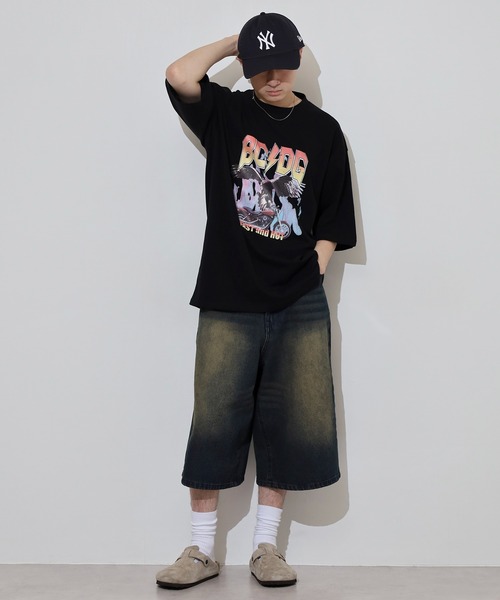 __gram.(スペースグラム)の「ピグメントバンドTシャツ(Tシャツ/カットソー・メンズ・グレー系その他/ブラック系その他/チャコール/ブラック・L/M)」の8枚目の写真