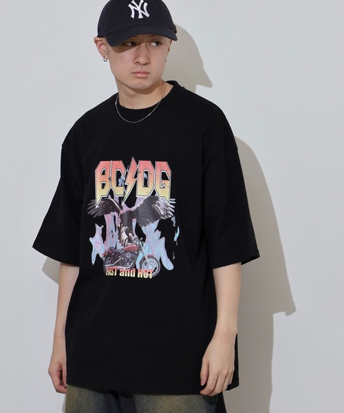 __gram.(スペースグラム)の「ピグメントバンドTシャツ(Tシャツ/カットソー・メンズ・グレー系その他/ブラック系その他/チャコール/ブラック・L/M)」の9枚目の写真