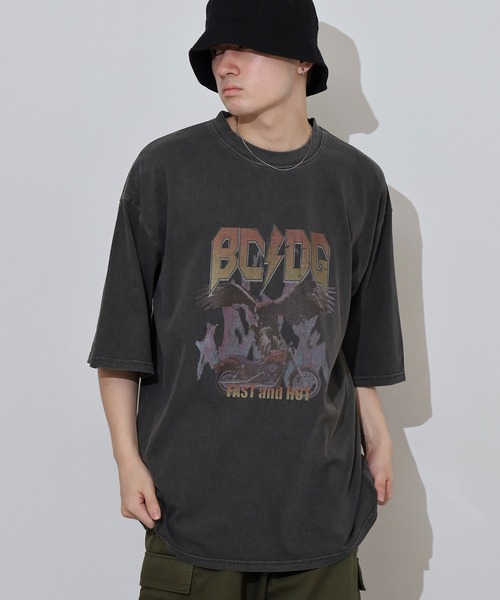 __gram.(スペースグラム)の「ピグメントバンドTシャツ(Tシャツ/カットソー・メンズ・グレー系その他/ブラック系その他/チャコール/ブラック・L/M)」の19枚目の写真