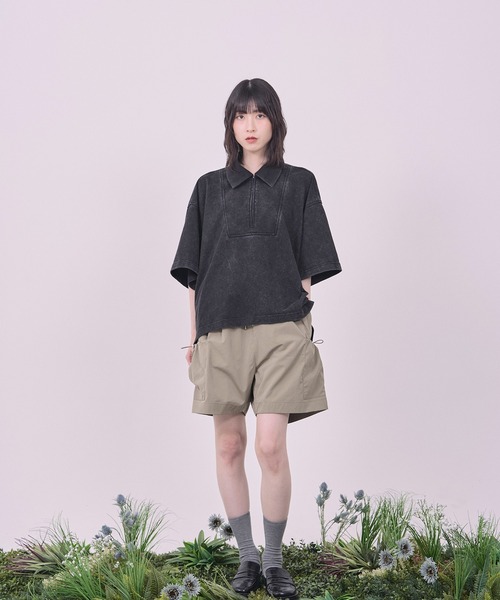 Nora Lily（ノラリリー）の「【Nora Lily】Washed Out Armor POLO Tee（シャツ/ブラウス・メンズ・ブラック/ローズ/ネイビー・FREE）」の5枚目の写真