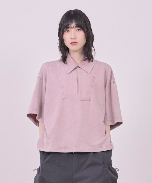 Nora Lily（ノラリリー）の「【Nora Lily】Washed Out Armor POLO Tee（シャツ/ブラウス・メンズ・ブラック/ローズ/ネイビー・FREE）」の18枚目の写真