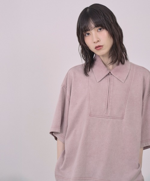 Nora Lily（ノラリリー）の「【Nora Lily】Washed Out Armor POLO Tee（シャツ/ブラウス・メンズ・ブラック/ローズ/ネイビー・FREE）」の22枚目の写真