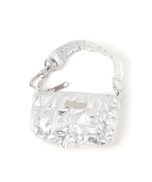 niko and...(ニコアンド)の「キルトミニバッグチャーム(チャーム・レディース・ブラック/ライトグリーン/パープル/グレー・0)」の1枚目の写真