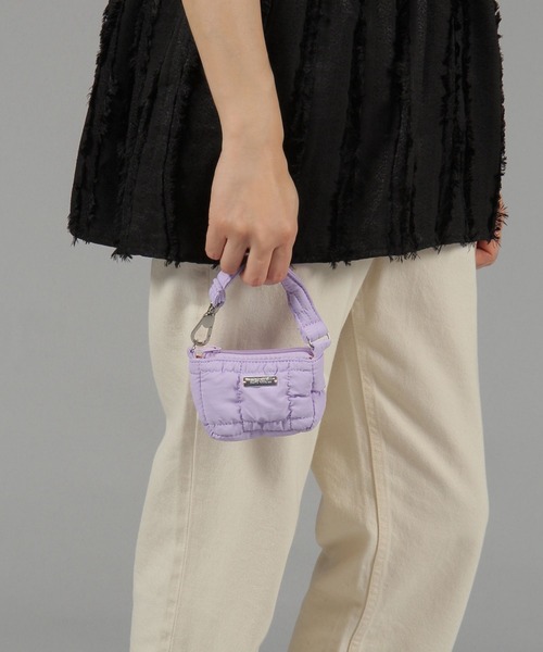 niko and...(ニコアンド)の「キルトミニバッグチャーム(チャーム・レディース・ブラック/ライトグリーン/パープル/グレー・0)」の18枚目の写真