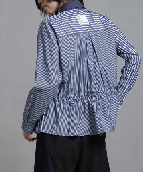 マルシャルテル　プルオーバー　シャツ　プリーツ　ブラウス　マルシャルテル　シャツ プリーツシャツ（シャツ/ブラウス）｜MARECHAL TERRE