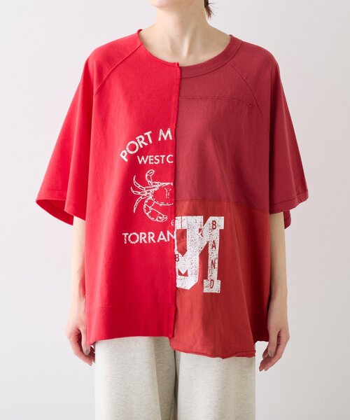 etsinta(エシンタ)の「etsintaリメイクオーバーtee(Tシャツ/カットソー・レディース・レッド・ONE SIZE)」の13枚目の写真