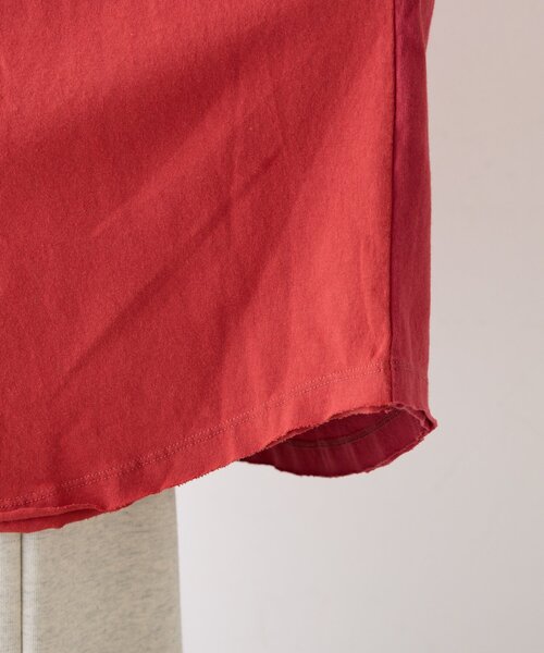 etsinta(エシンタ)の「etsintaリメイクオーバーtee(Tシャツ/カットソー・レディース・レッド・ONE SIZE)」の18枚目の写真