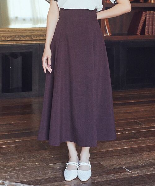 earth music&ecology（アースミュージックアンドエコロジー）の「バックレースアップスカート（スカート・レディース・ダークブラウン/ライトグリーン/ブラック/ライトベージュ・M/S）」の7枚目の写真