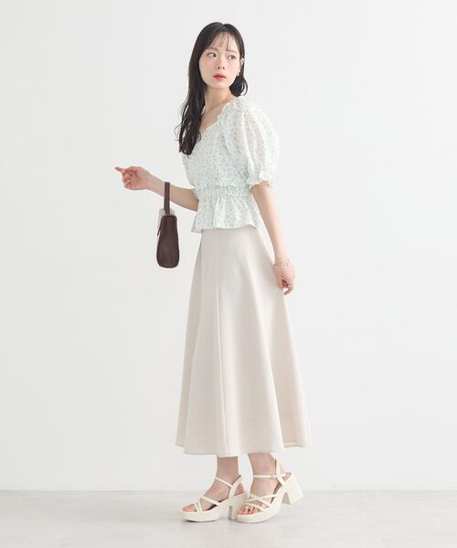 earth music&ecology（アースミュージックアンドエコロジー）の「バックレースアップスカート（スカート・レディース・ダークブラウン/ライトグリーン/ブラック/ライトベージュ・M/S）」の17枚目の写真