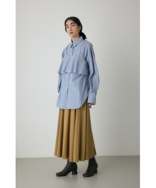 crie conforto（クリーコンフォルト）の「ビスチェセットシャツ　秋服 / 羽織り / 2枚セット（シャツ/ブラウス・レディース・ブラウン系その他/ホワイト系その他/ブルー系その他・FREE）」の6枚目の写真