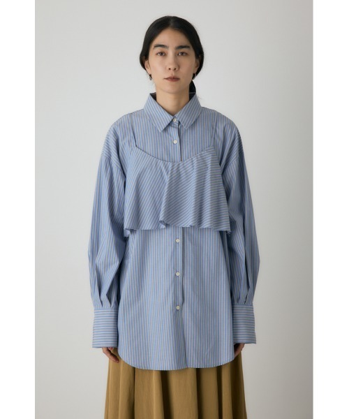 crie conforto（クリーコンフォルト）の「ビスチェセットシャツ　秋服 / 羽織り / 2枚セット（シャツ/ブラウス・レディース・ブラウン系その他/ホワイト系その他/ブルー系その他・FREE）」の7枚目の写真