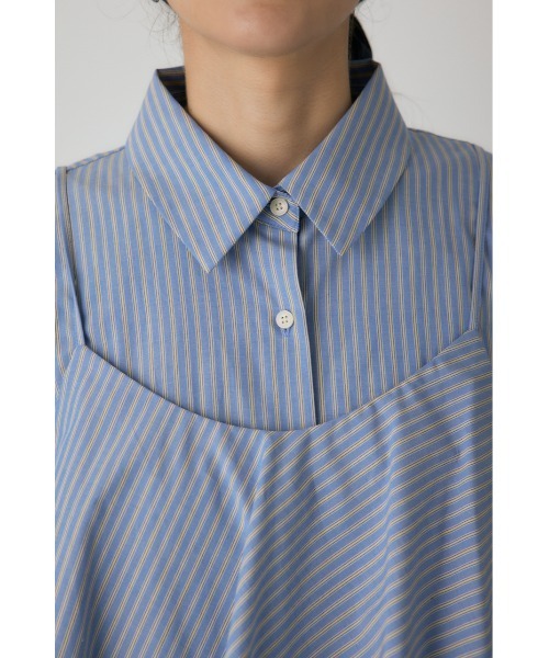 crie conforto（クリーコンフォルト）の「ビスチェセットシャツ　秋服 / 羽織り / 2枚セット（シャツ/ブラウス・レディース・ブラウン系その他/ホワイト系その他/ブルー系その他・FREE）」の12枚目の写真