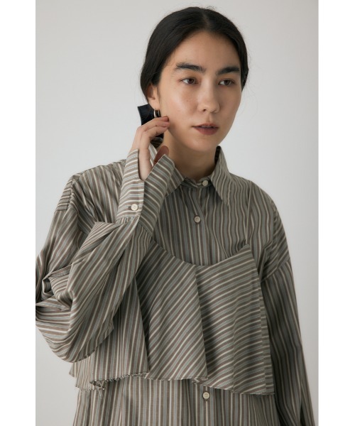 crie conforto（クリーコンフォルト）の「ビスチェセットシャツ　秋服 / 羽織り / 2枚セット（シャツ/ブラウス・レディース・ブラウン系その他/ホワイト系その他/ブルー系その他・FREE）」の19枚目の写真