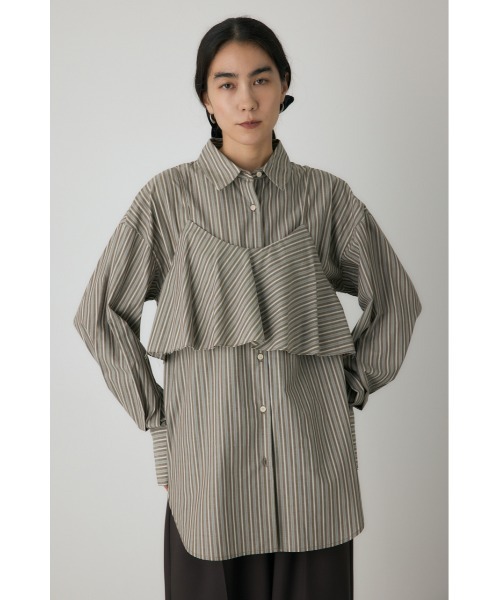 セール】ビスチェセットシャツ 秋服 / 羽織り / 2枚セット（シャツ