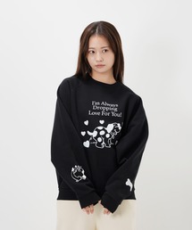 Common Noun（コモン ナウン）の「“CAT”＆“DOG” Midori Nakajima 裏起毛ラグランクルースウェット（スウェット）」