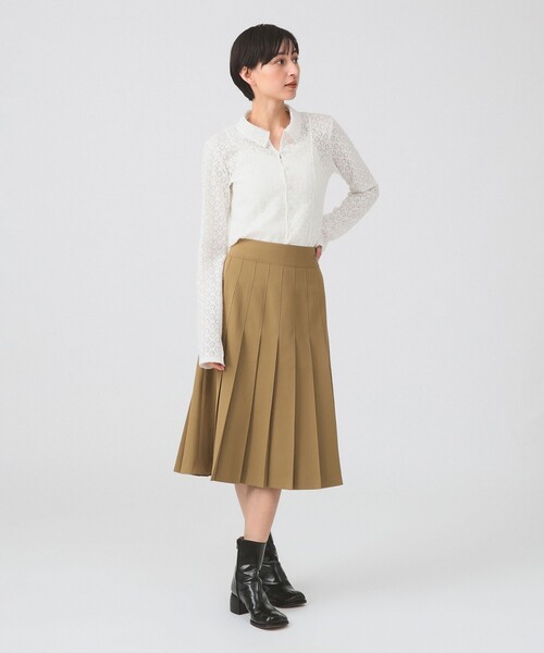 Ray BEAMS（レイビームス）の「起毛 レース シャツ（シャツ/ブラウス・レディース・ホワイト/ブラック・ONE SIZE）」の3枚目の写真