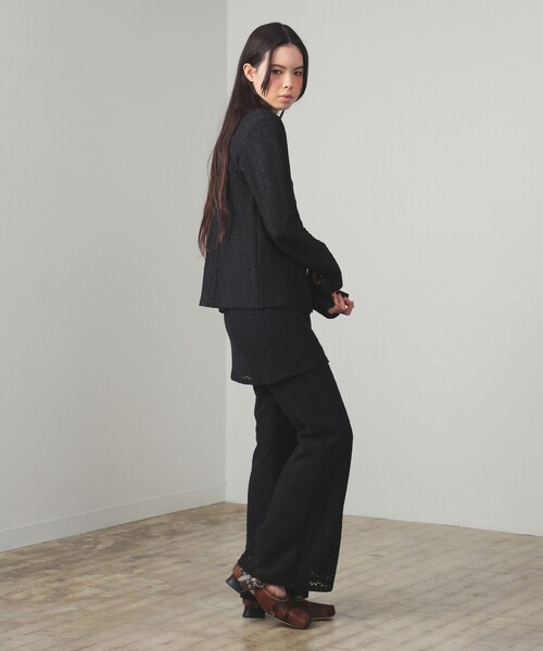 Ray BEAMS（レイビームス）の「起毛 レース シャツ（シャツ/ブラウス・レディース・ホワイト/ブラック・ONE SIZE）」の9枚目の写真