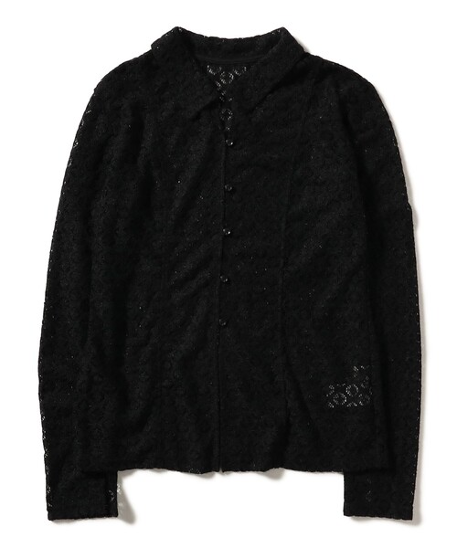 Ray BEAMS（レイビームス）の「起毛 レース シャツ（シャツ/ブラウス・レディース・ホワイト/ブラック・ONE SIZE）」の12枚目の写真