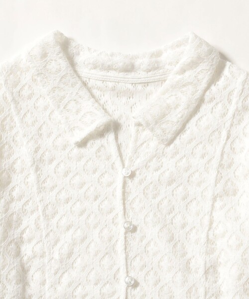 Ray BEAMS（レイビームス）の「起毛 レース シャツ（シャツ/ブラウス・レディース・ホワイト/ブラック・ONE SIZE）」の16枚目の写真