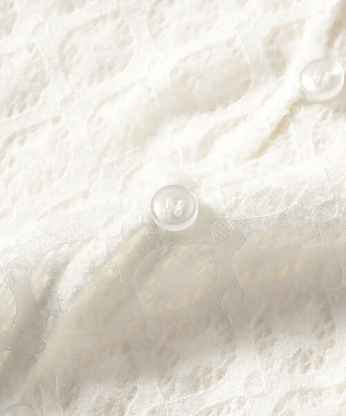 Ray BEAMS（レイビームス）の「起毛 レース シャツ（シャツ/ブラウス・レディース・ホワイト/ブラック・ONE SIZE）」の19枚目の写真
