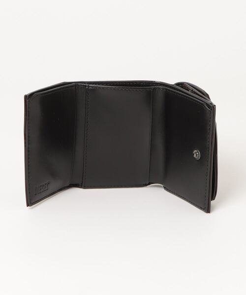 diesel 三つ折りウォレット 1DR TRI FOLD COIN XS II 1DR TRI FOLD COIN XS II Tri-fold wallet in leather｜ブラック